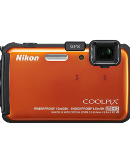 Nikon COOLPIX AW100 16 MP CMOS Waterproof Digital Camera with GPS and Full HD 1080p Video